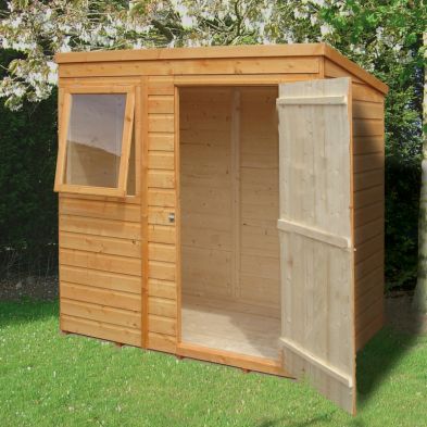 Product photograph of Shire Hampshire 6 5 X 4 5 Pent Shed - Premium Dip Treated Shiplap from QD stores