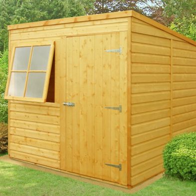 Product photograph of Shire Hampshire 6 5 X 6 8 Pent Shed - Premium Dip Treated Shiplap from QD stores