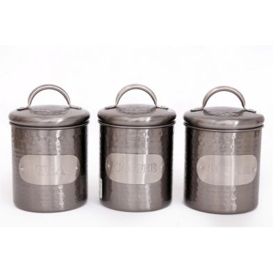Product photograph of Metal Tin 15 5cm - Grey from QD stores