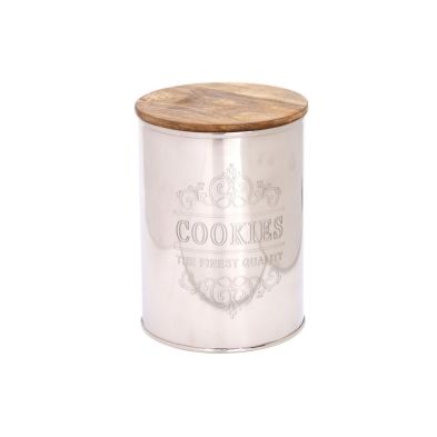 Product photograph of Metal Tin 3 18 Litres - Silver from QD stores