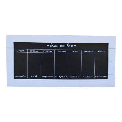 Product photograph of 67x32 Chalkboard Week Planner Grey from QD stores