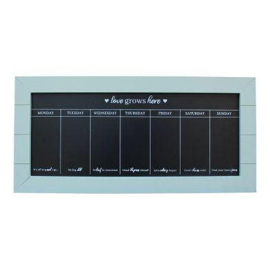 Product photograph of 67x32 Chalkboard Week Planner Green from QD stores