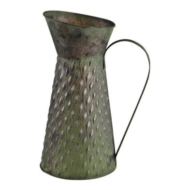 Product photograph of Jug Planter Zinc Green - 25cm from QD stores