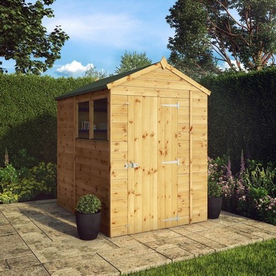 Product photograph of Mercia 4 9 X 6 9 Apex Shed - Premium Dip Treated Shiplap from QD stores
