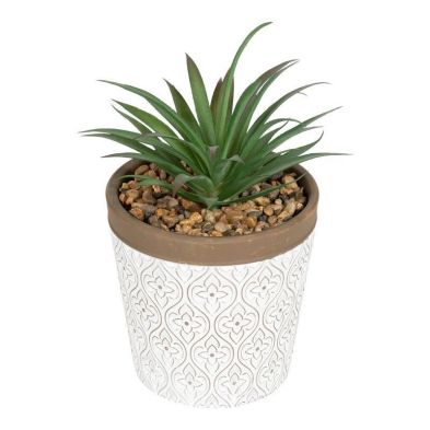 Product photograph of Artificial Plant Terracotta White - 20cm from QD stores
