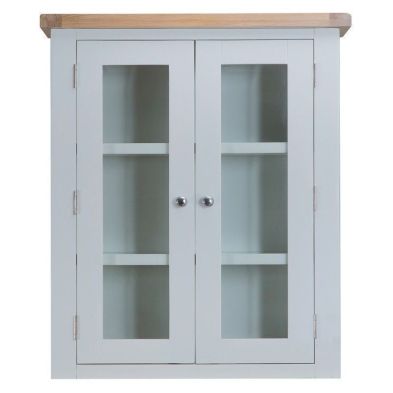 Product photograph of Lighthouse Dresser Top Grey Oak 2 Door 3 Shelf With Lights from QD stores