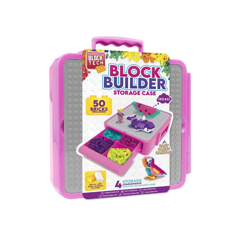 BLOCK TECH Toys R Us Build and Go Storage Case with Drawer and Handle