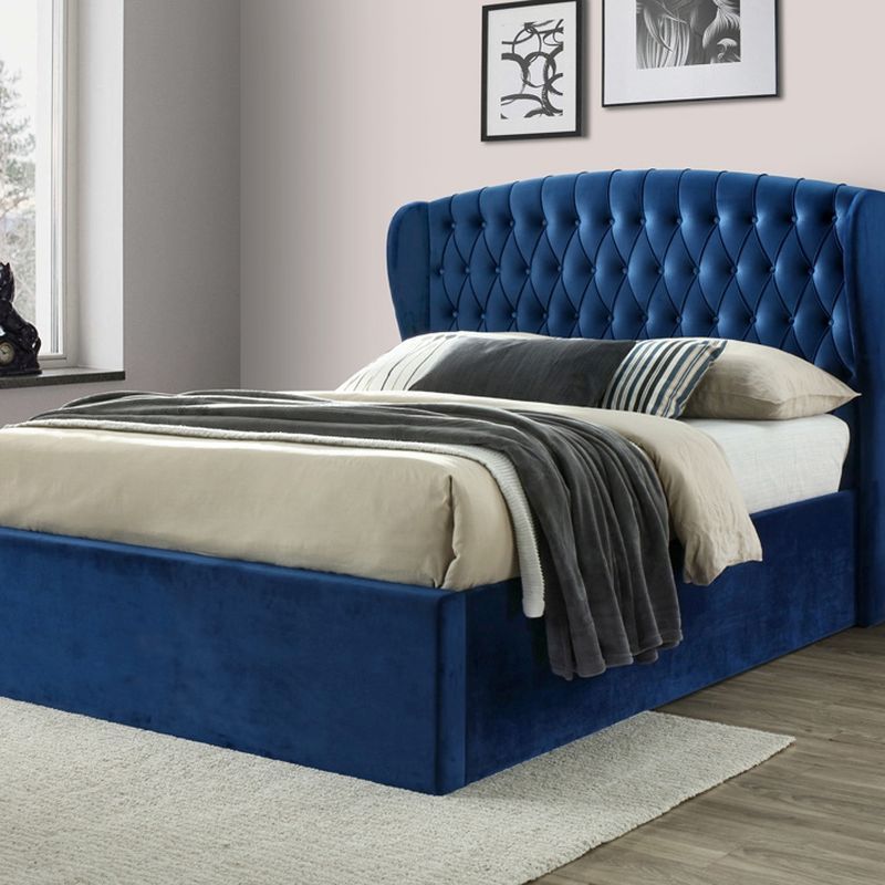 Warwick King Size Ottoman Bed Blue - Buy Online at QD Stores