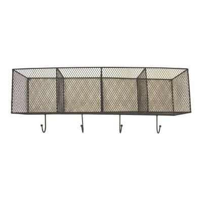 Product photograph of Essentials Shelving Unit Metal Black 1 Shelf from QD stores