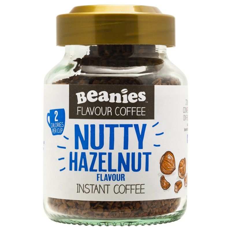 Beanies Instant Coffee Nutty Hazelnut 50g - Buy Online at QD Stores